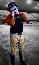 Cool Blue Smiley Baseball Batting Gloves