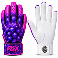 PGX Grape baseball batting gloves - grape backhand and white textured palm