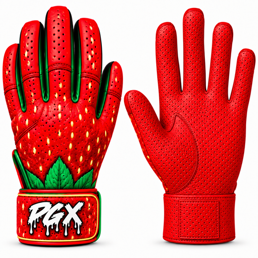 PGX Strawberry Long Cuff Batting Gloves — Pre-Order