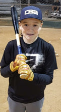 Gold "POWER STONES" Baseball Batting Gloves - PRIMAL BASEBALL